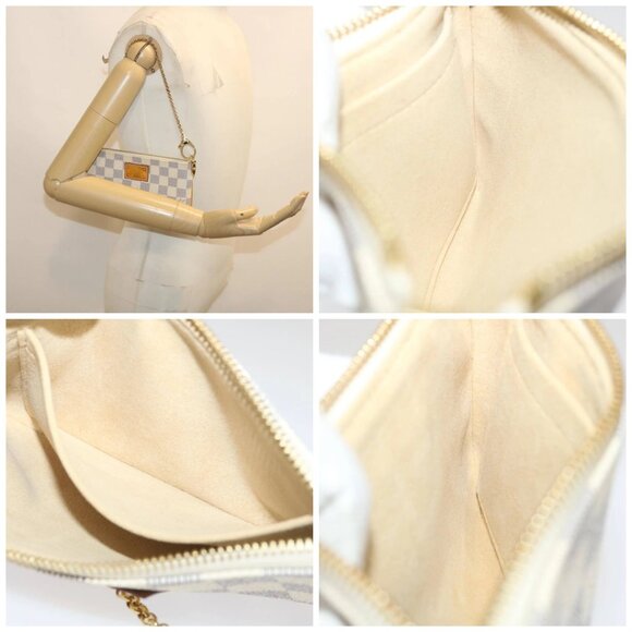 LOUIS VUITTON Damier Azur Pochette Mira MM Accessory Pouch - Picture 15 of 16